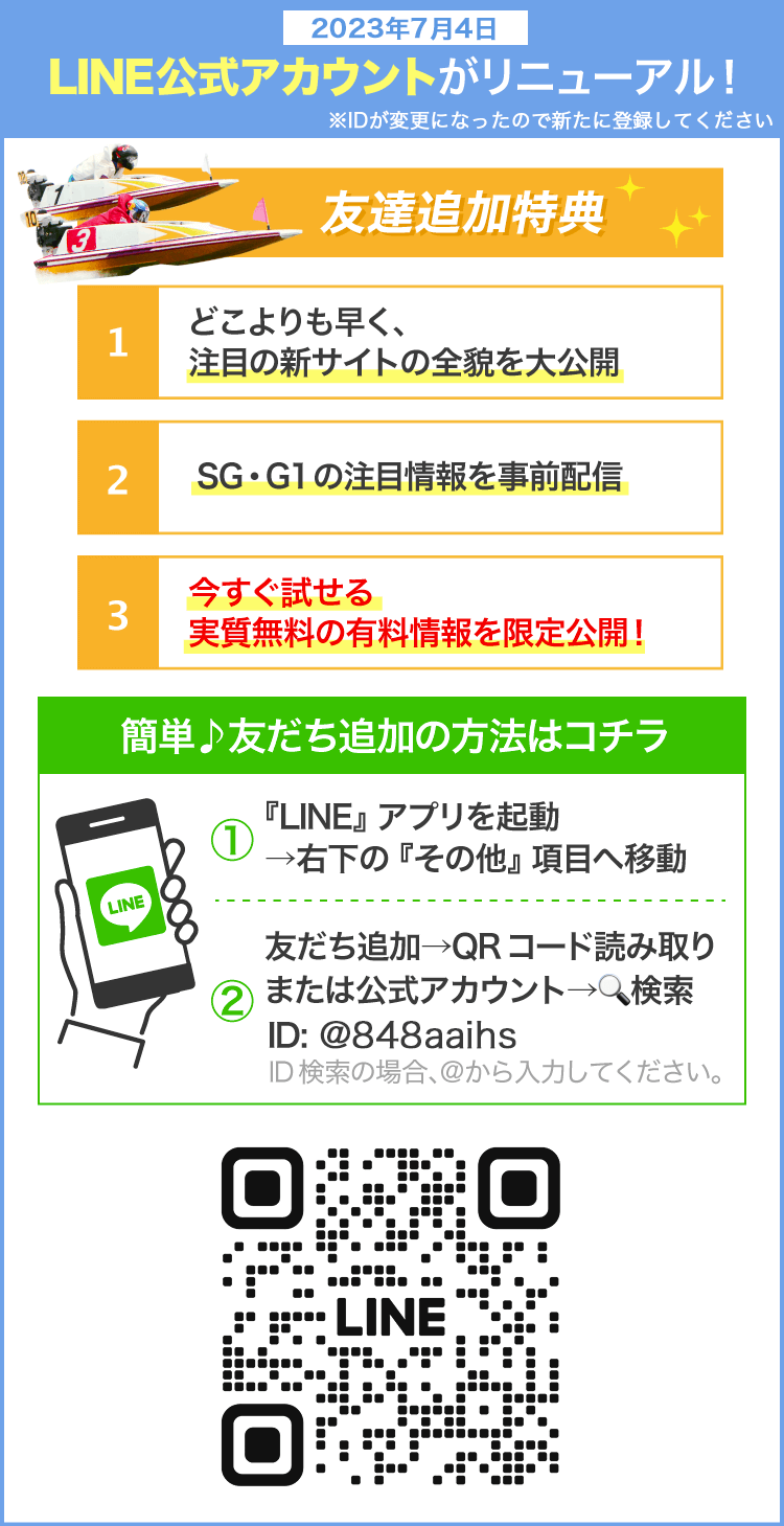 競艇・ボートレースMastersのLINE公式アカウントのリニューアルについての詳細