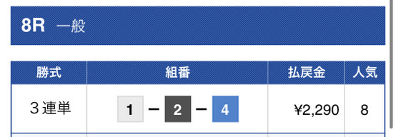 競艇神風有料予想1レース目結果
