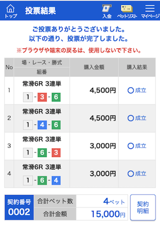 舟遊記有料1レース目