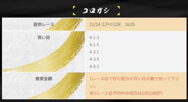 競艇道場免許皆伝2レース目買い目