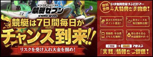 競艇セブンの公式サイトの内容がわかる画像